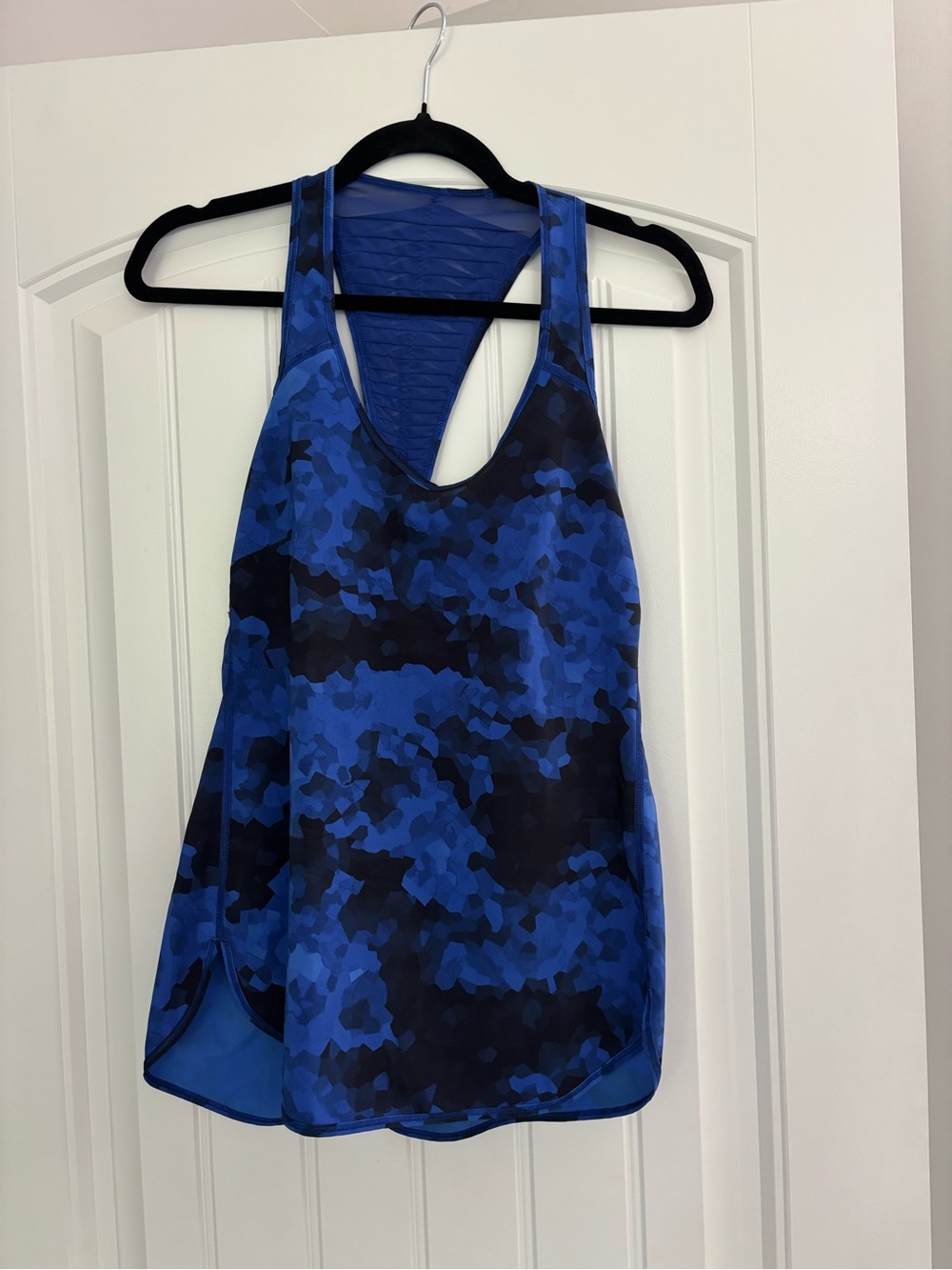 lululemon athletica Blue Camo Racerback Tank
